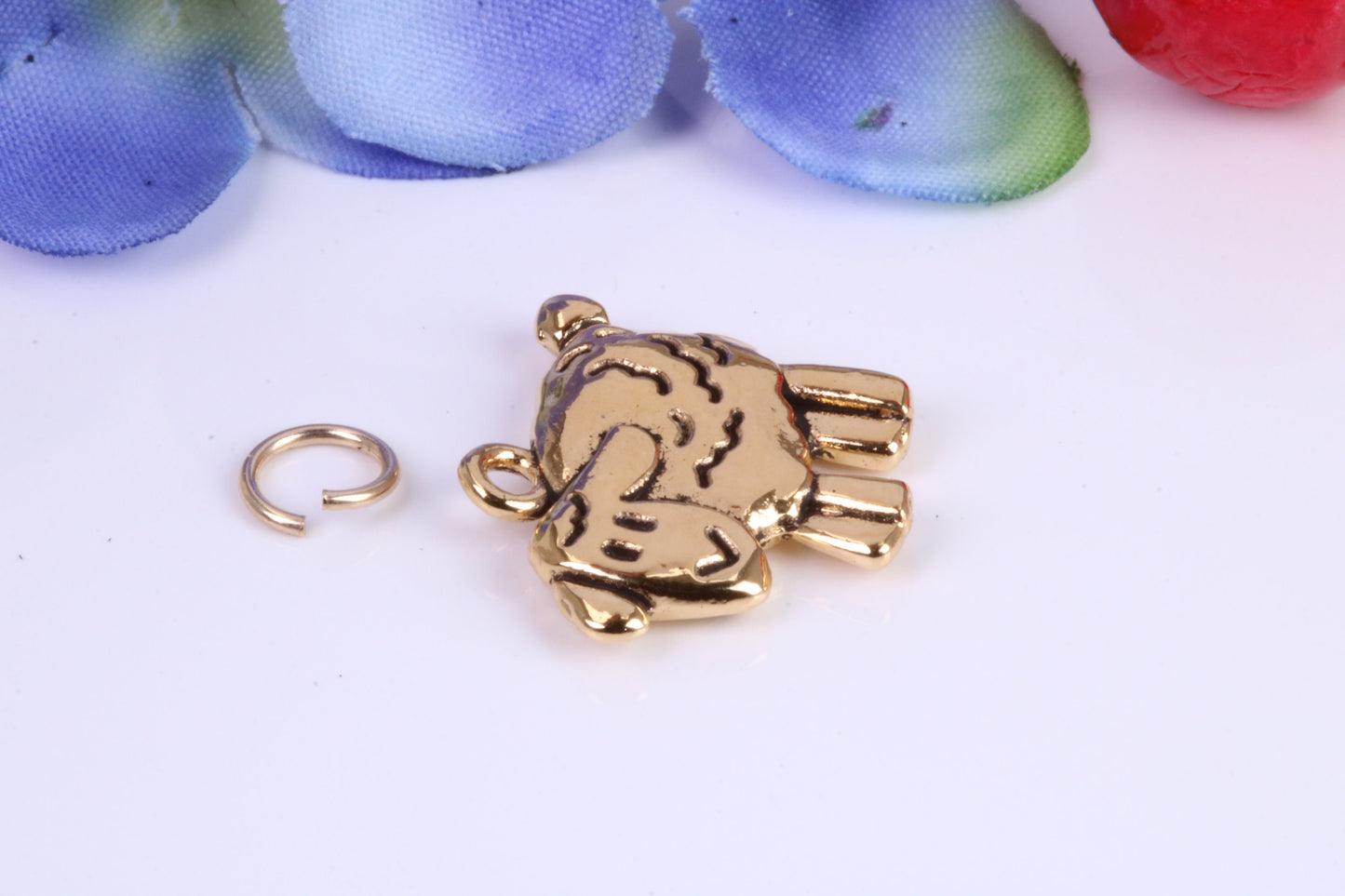 Sheep Charm, Traditional Charm, Made from Solid Cast Yellow Gold, British Hallmarked