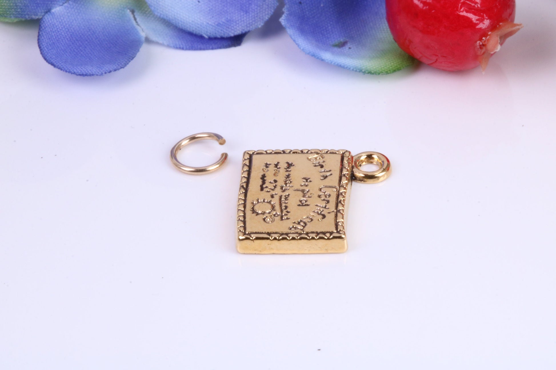 Birth Certificate Charm, Traditional Charm, Made from Solid Cast Yellow Gold, British Hallmarked