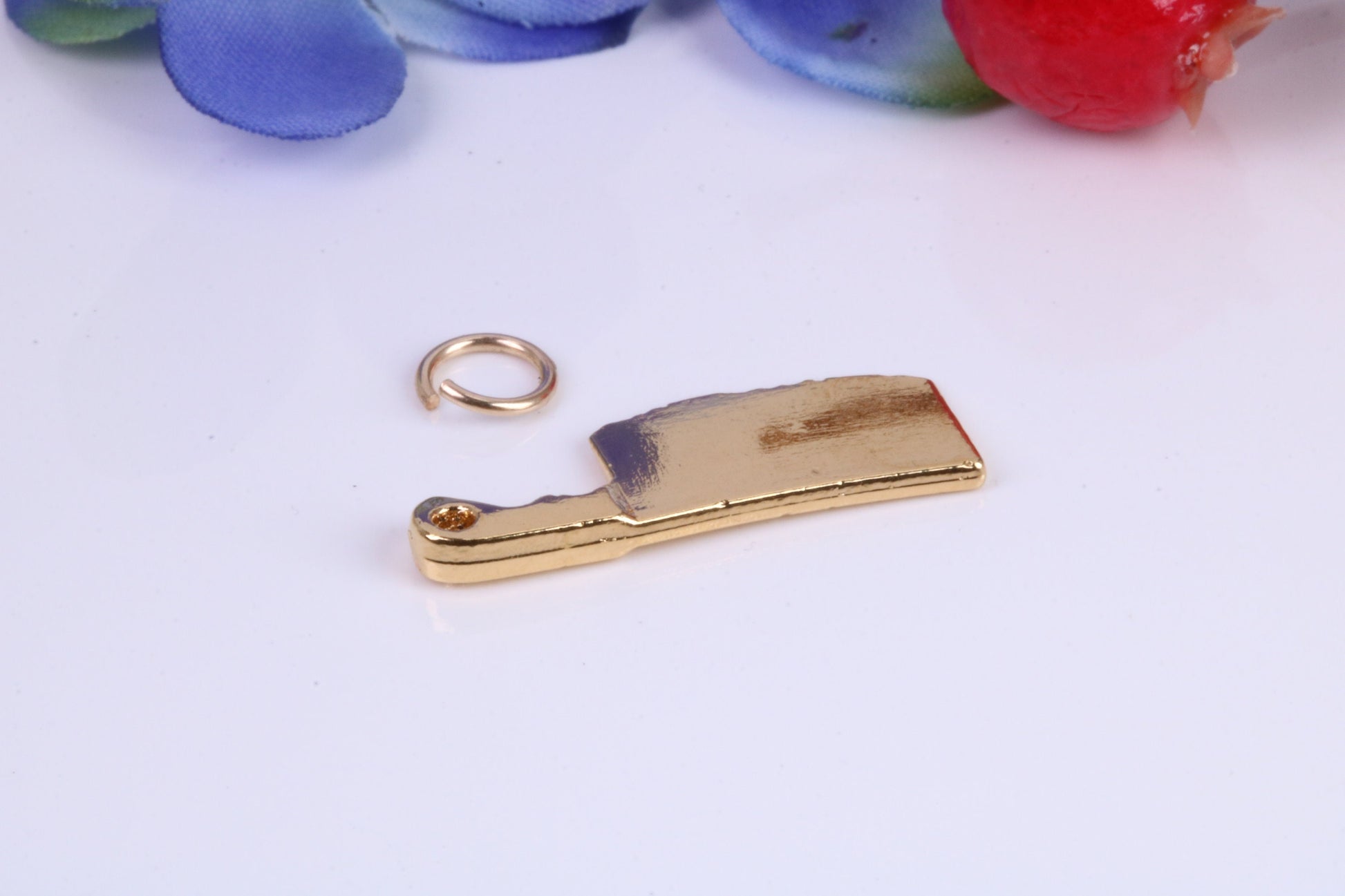 Cleaver Charm, Traditional Charm, Made from Solid Cast Yellow Gold, British Hallmarked