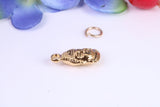 Buddha Charm, Traditional Charm, Made from Solid Cast Yellow Gold, British Hallmarked