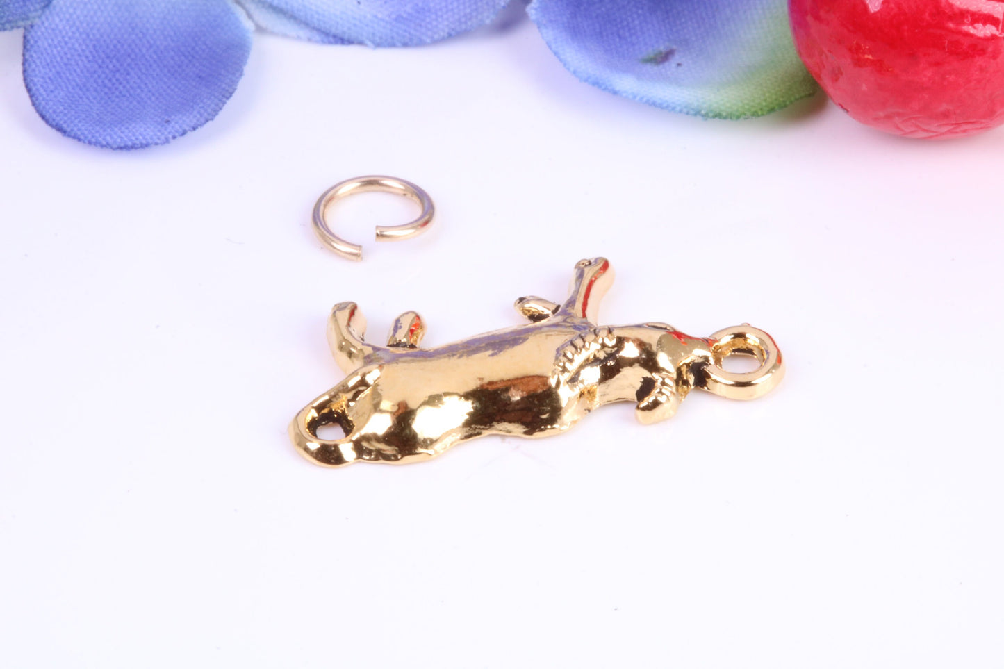 Cow Charm, Traditional Charm, Made from Solid Cast Yellow Gold, British Hallmarked