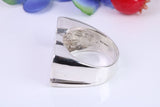 Very Large ,Chunky Dad ring, Made from Solid Cast Silver, British Hallmarked