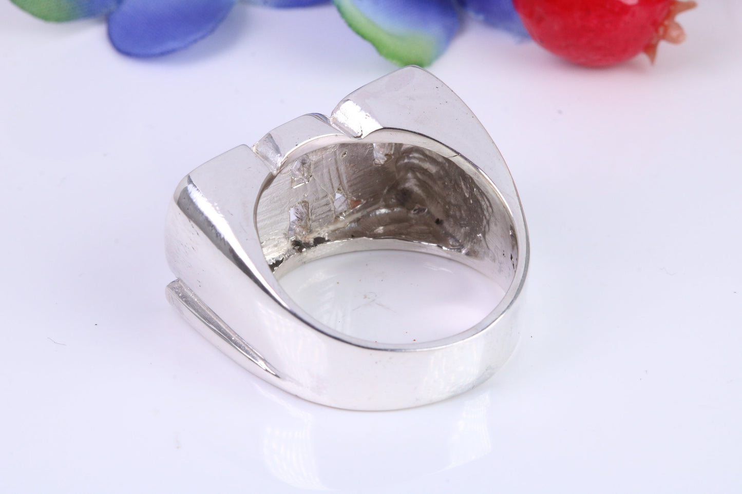 Very Large ,Chunky Dad ring, Made from Solid Cast Silver, British Hallmarked
