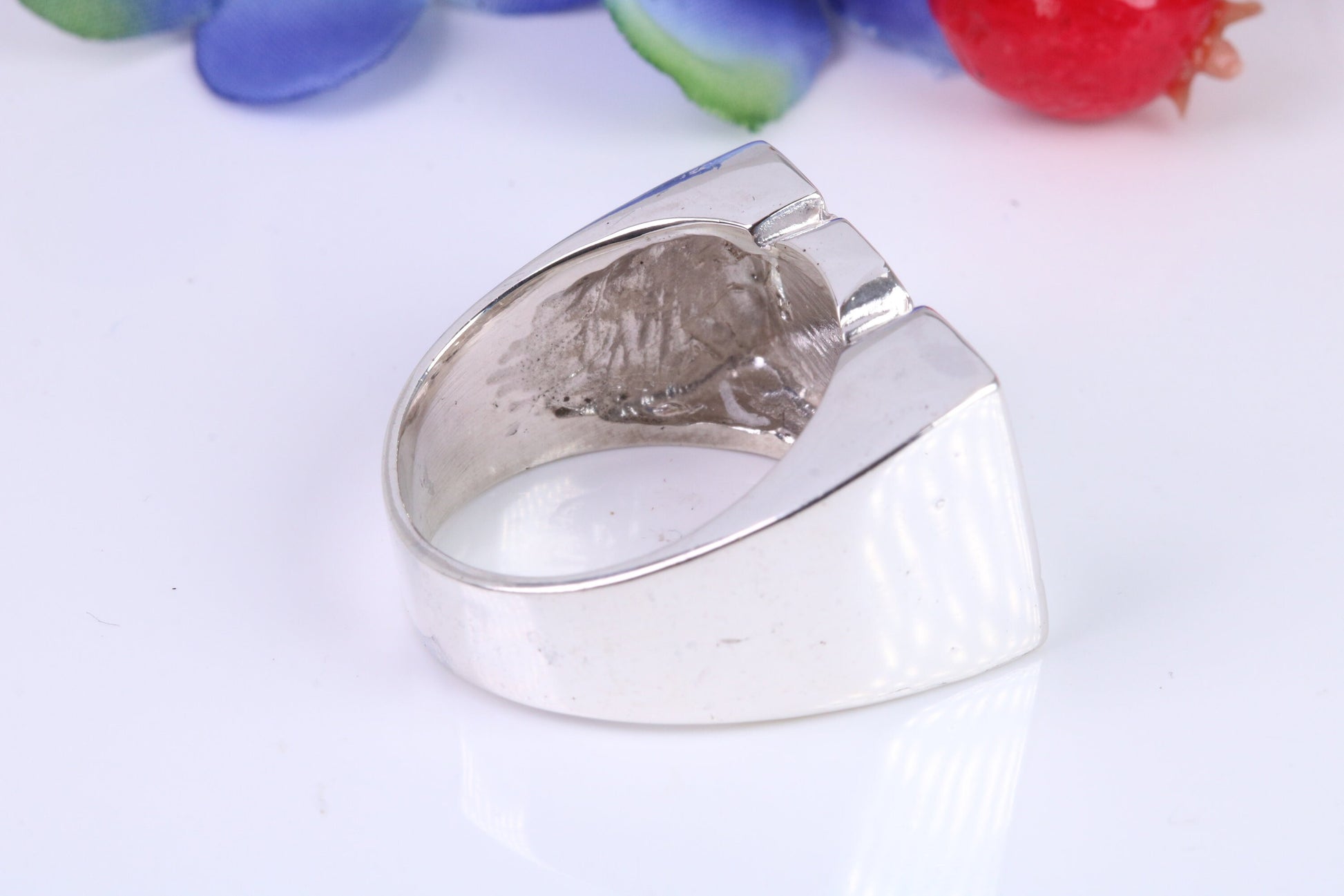 Very Large ,Chunky Dad ring, Made from Solid Cast Silver, British Hallmarked