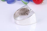 Very Large ,Chunky Dad ring, Made from Solid Cast Silver, British Hallmarked