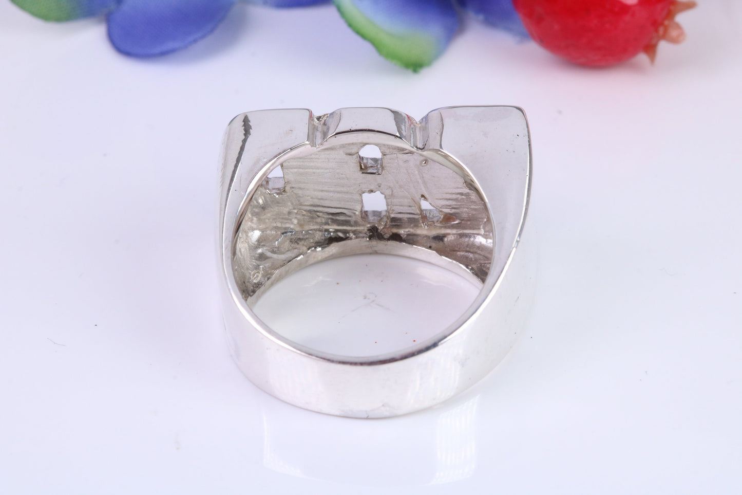 Very Large ,Chunky Dad ring, Made from Solid Cast Silver, British Hallmarked