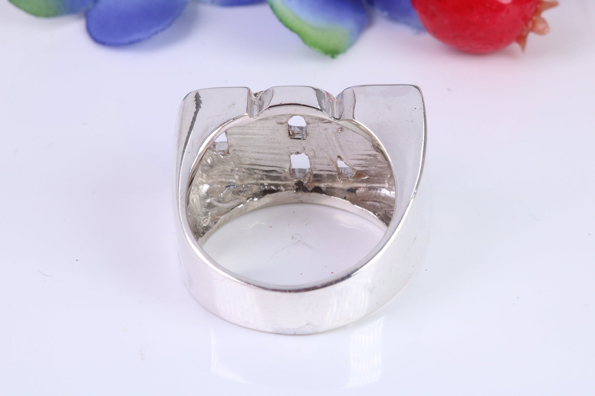 Very Large ,Chunky Dad ring, Made from Solid Cast Silver, British Hallmarked