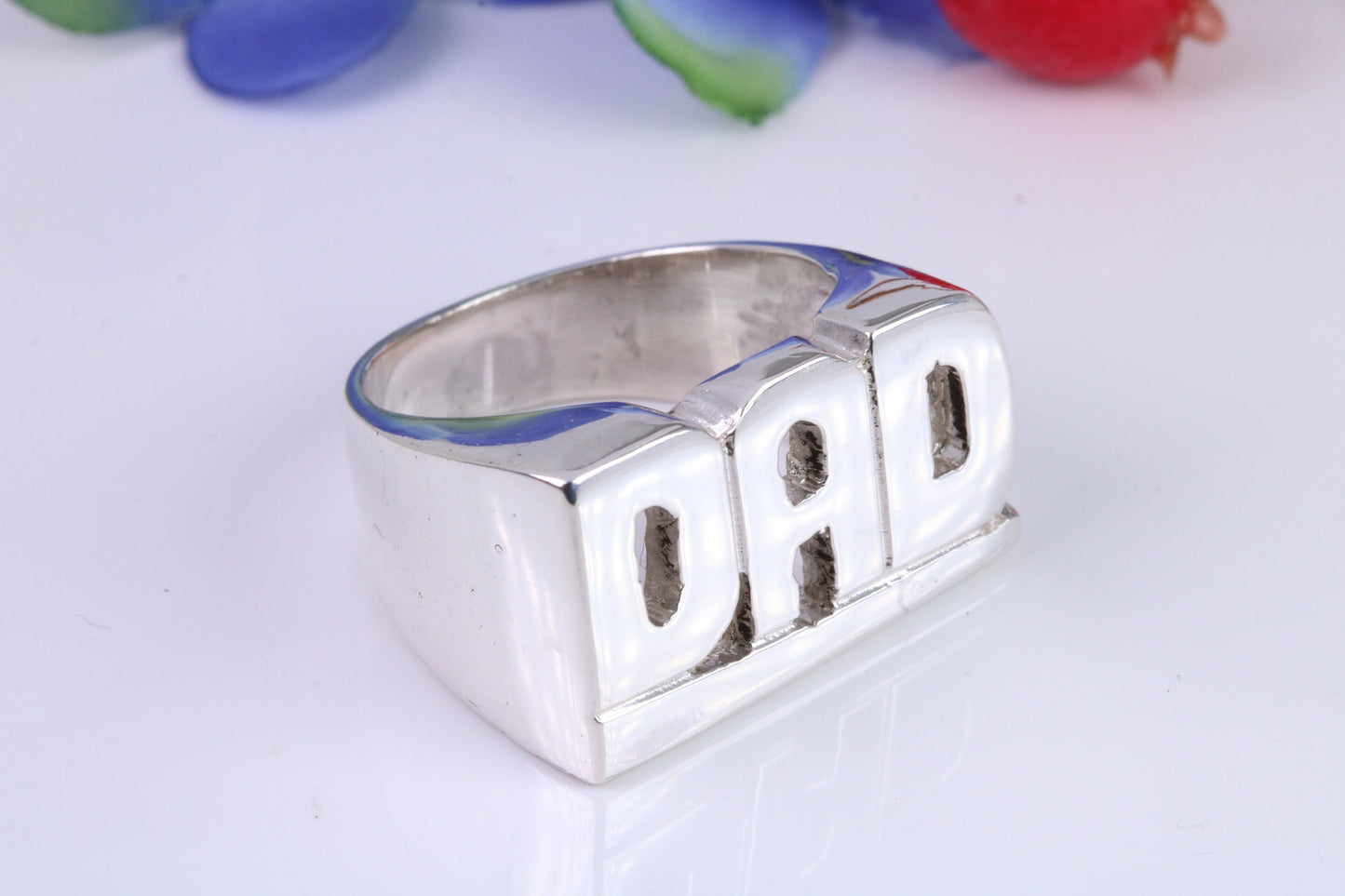 Very Large ,Chunky Dad ring, Made from Solid Cast Silver, British Hallmarked