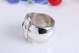 Very large and very very heavy Buckle ring, made from solid cast Silver, British hallmarked