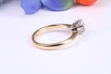 0.70ct D Internally Flawless graded and certified round cut Lab Grown Diamond set Solitaire Ring