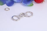 Handcuffs Charm, Traditional Charm, Made from Solid 925 Grade Sterling Silver, Complete with Attachment Link