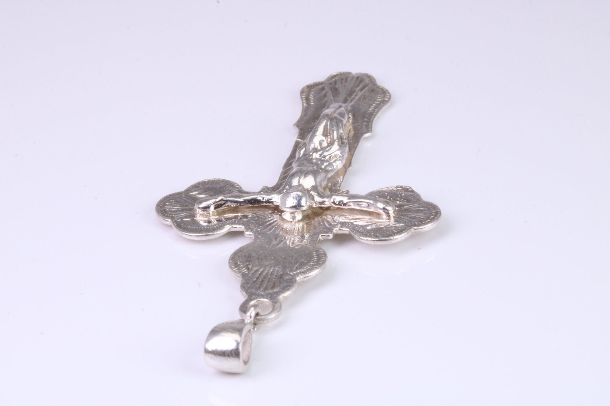 Large Ornate Sterling Silver Crucifix