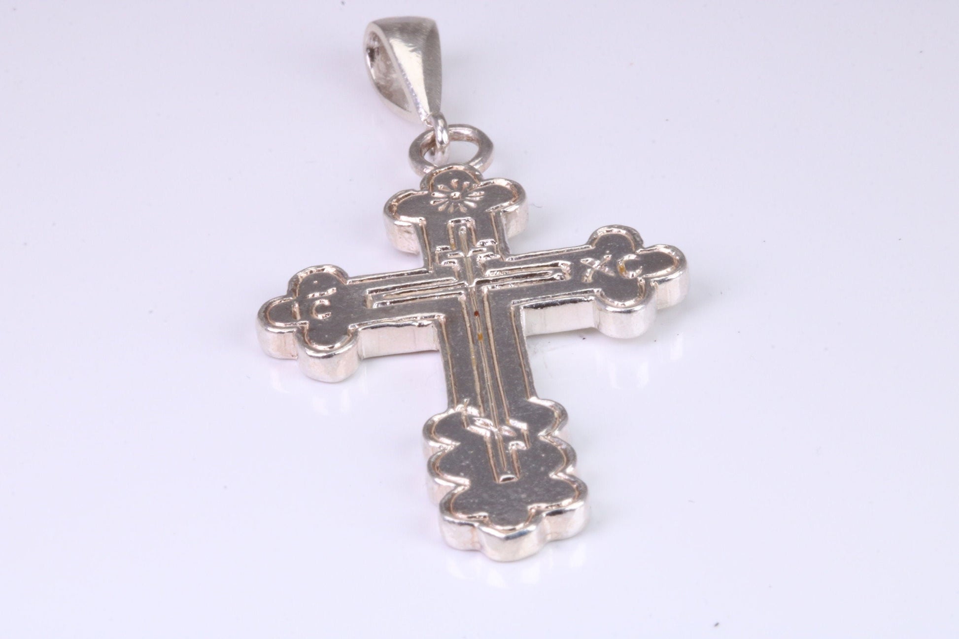 Large Chunky Sterling Silver Cross