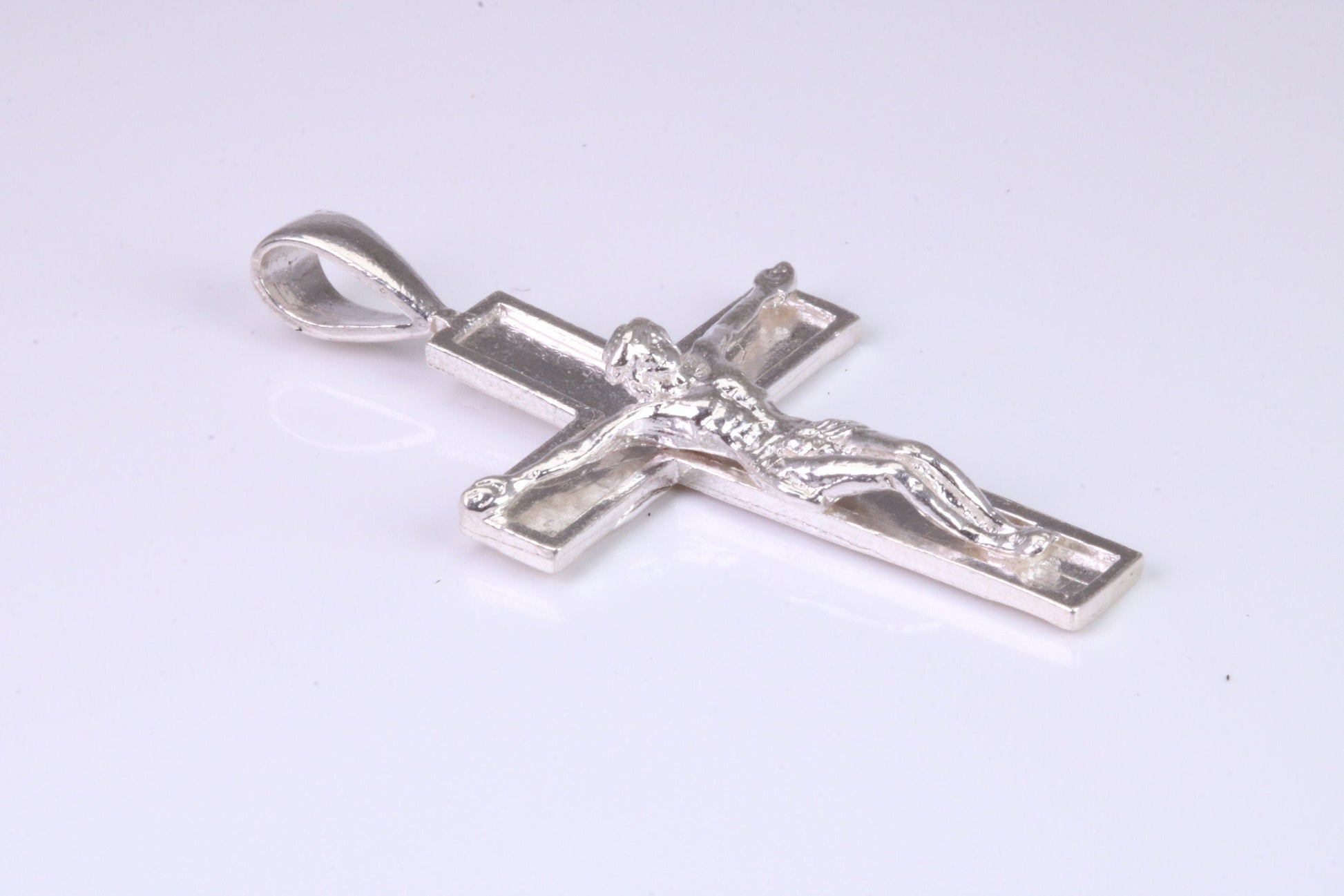 Large Sterling Silver Crucifix