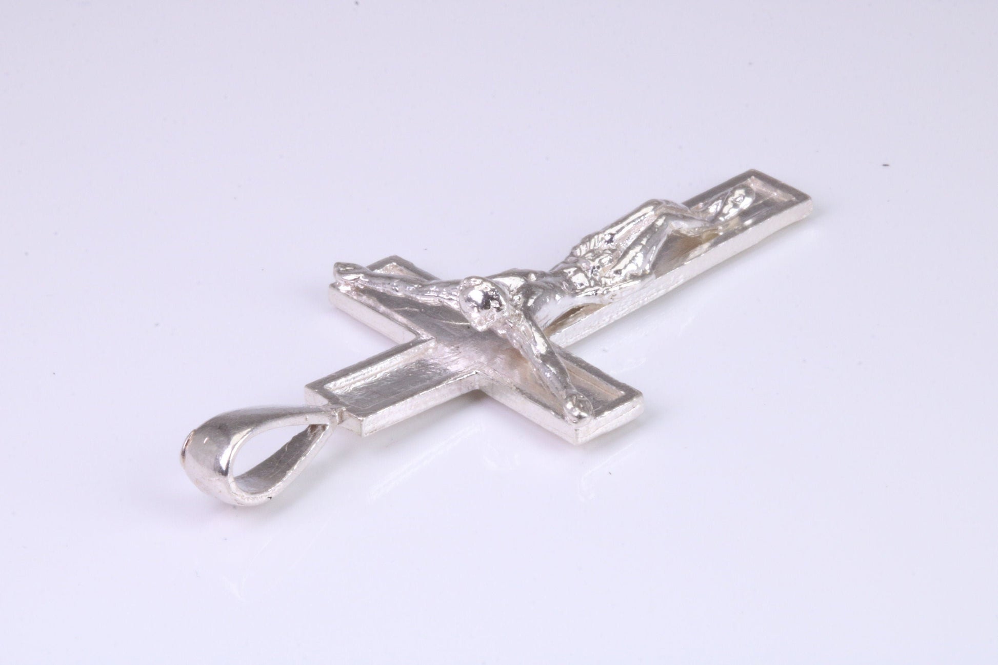 Large Sterling Silver Crucifix