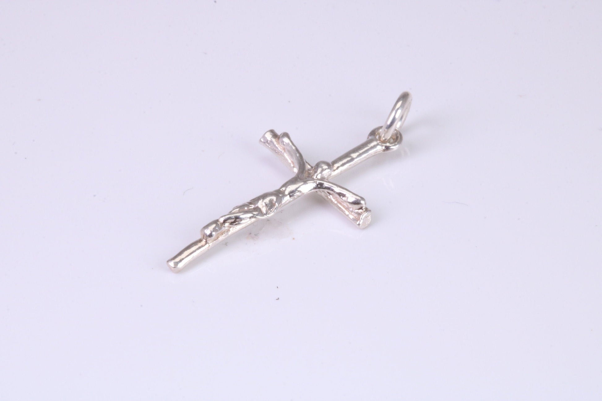 Small Silver Crucifix Necklace