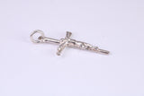 Small Silver Crucifix Necklace