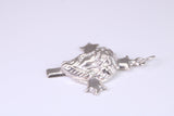 Large Chunky Silver Crucifix Necklace