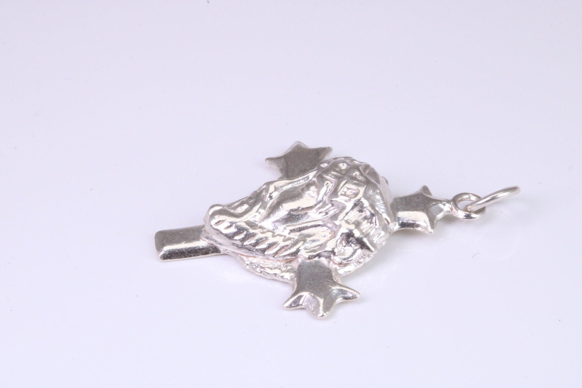 Large Chunky Silver Crucifix Necklace