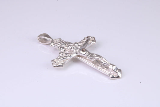 Sterling Silver Ornate Crucifix Necklace