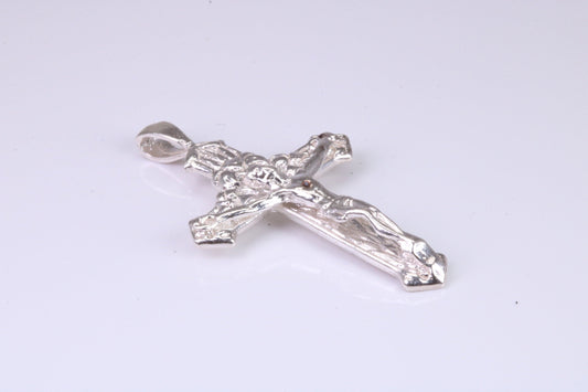 Sterling Silver Ornate Crucifix Necklace