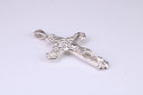 Sterling Silver Ornate Crucifix Necklace