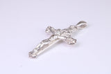 Sterling Silver Ornate Crucifix Necklace