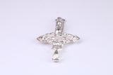 Sterling Silver Ornate Crucifix Necklace