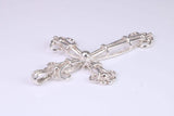 Large Silver Ornate Cross