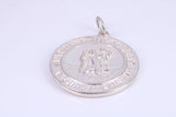 Sterling Silver St Christopher, Large Chunky
