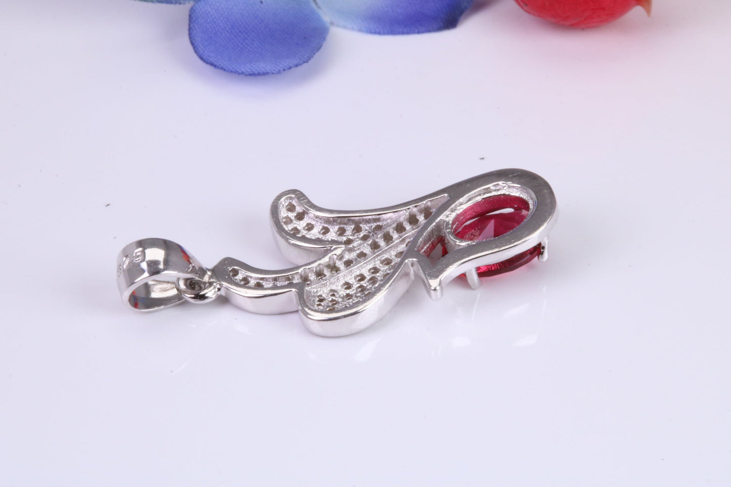 Sterling Silver Dressy C Z set Necklace