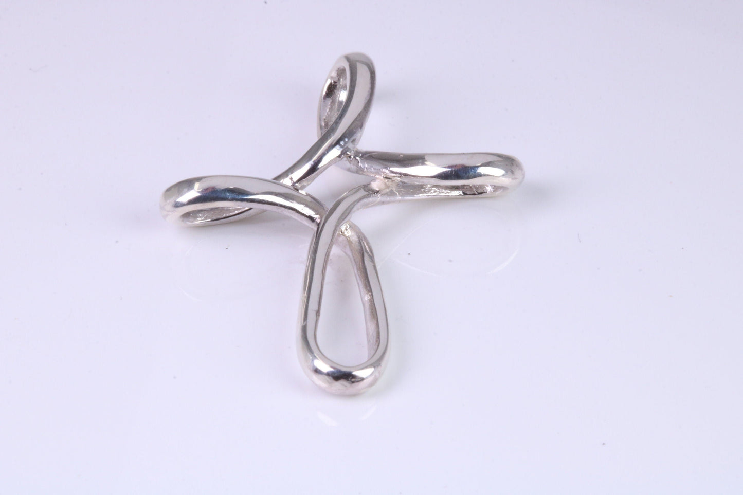 Sterling Silver Cross Together with 16 inch Silver Chain