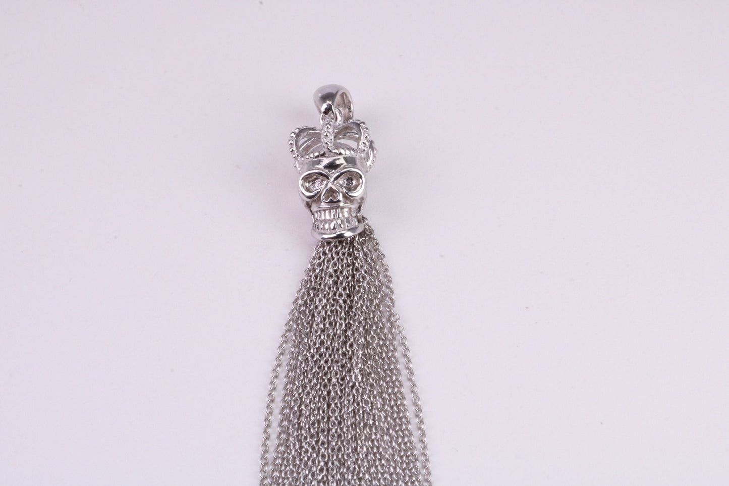 Skull Crown Pendant, Made from solid Sterling Silver