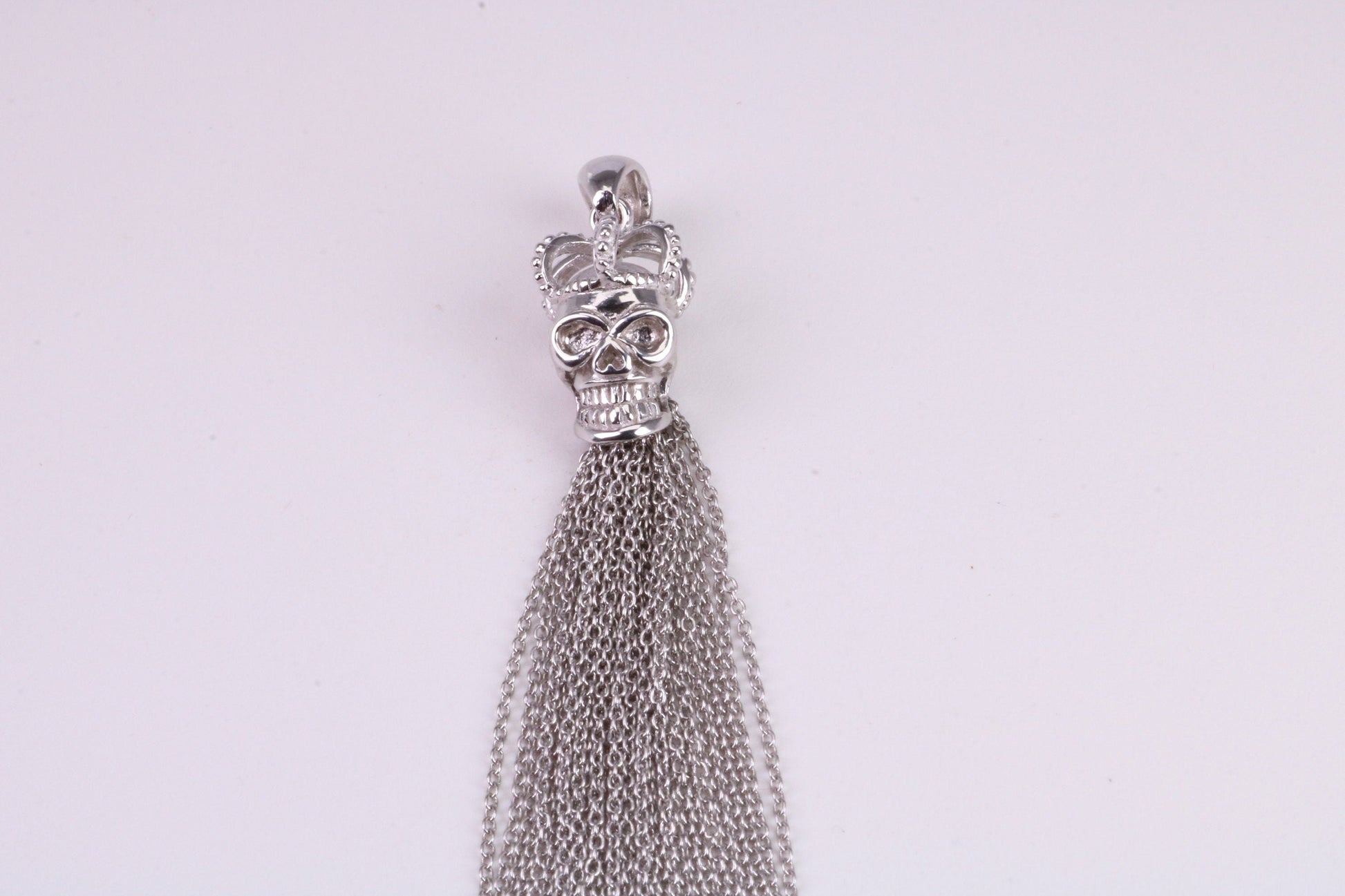 Skull Crown Pendant, Made from solid Sterling Silver