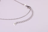 Tree of Life Cubic Zirconia set Necklace, made from solid Sterling Silver, Length Adjustable Chain