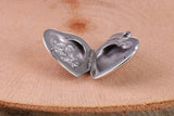 21 mm Heart Shaped Locket, Made from Solid Sterling Silver, Engraved I Love You