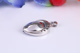 Sterling Silver with Real Blue Topaz and C Z set Pendant