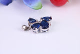 Very Dressy Blue and White C Z set Pendant