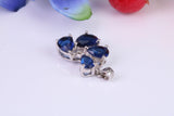 Very Dressy Blue and White C Z set Pendant