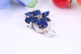Sterling Silver Dressy C Z set Pendant
