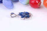 Sterling Silver Dressy C Z set Pendant