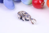 Sterling Silver Dressy C Z set Pendant