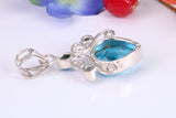 Sterling Silver Topaz and Opal Pendant