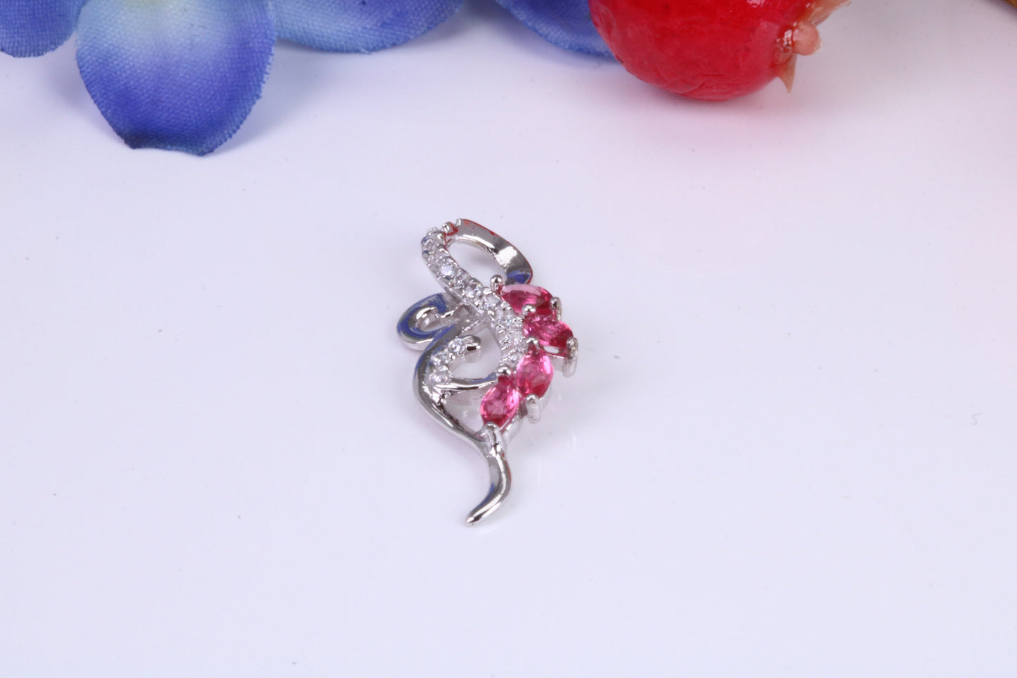 Sterling Silver C Z set Pendant