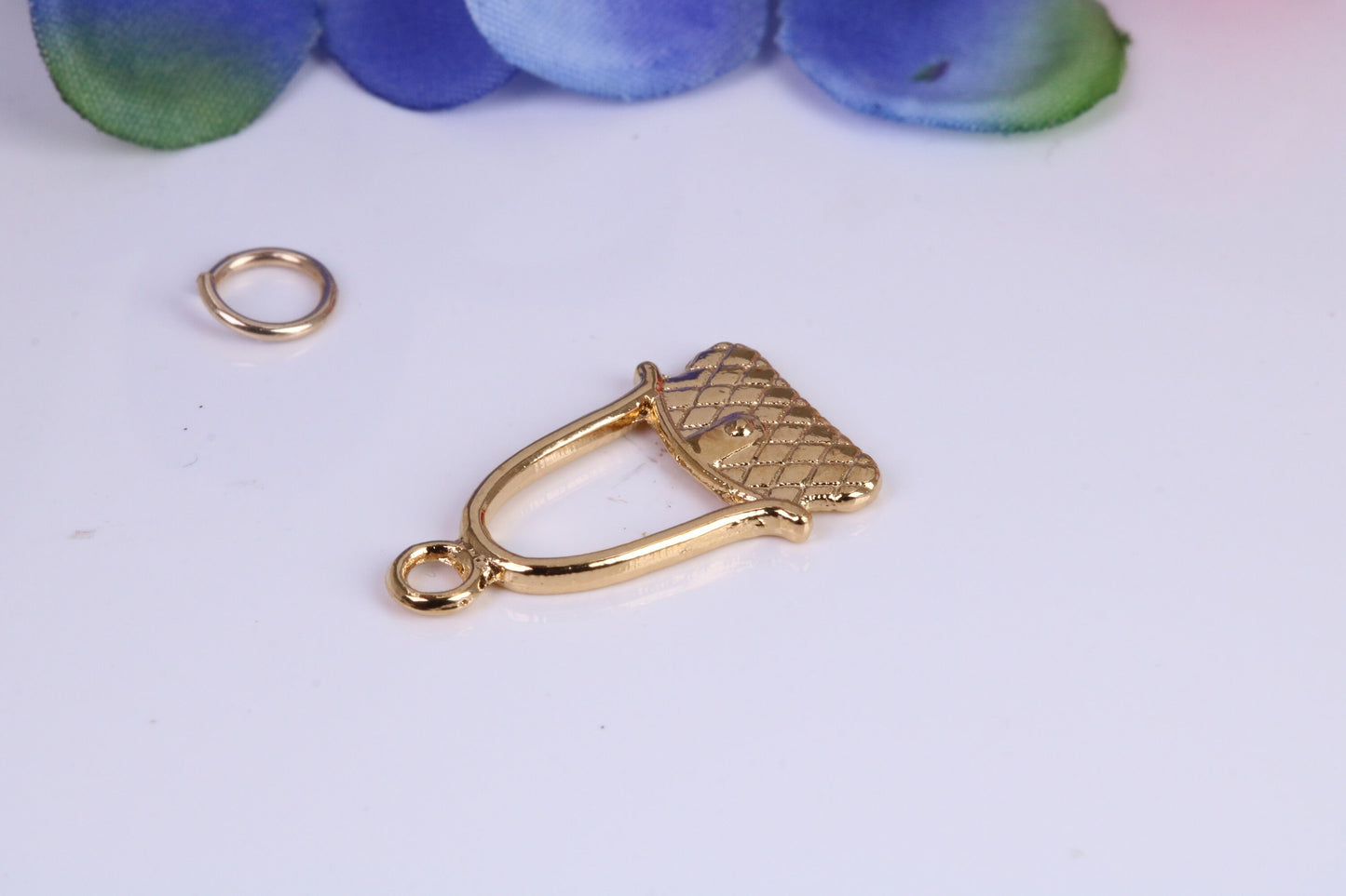 Handbag Charm, Traditional Charm, Made from Solid Cast Yellow Gold, British Hallmarked