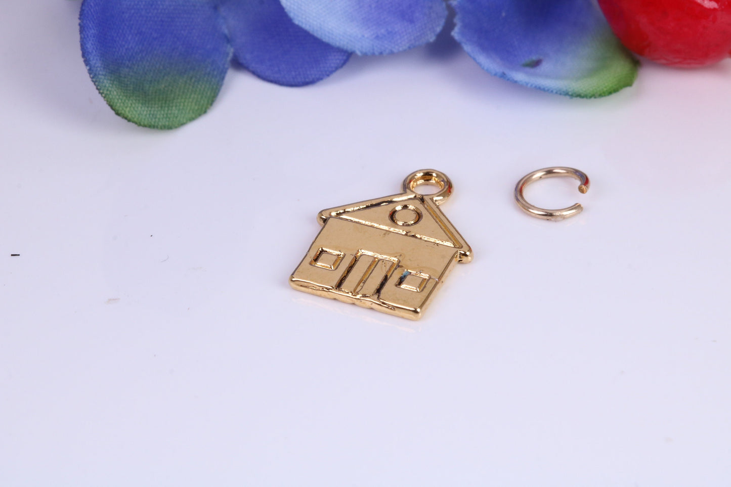 House Charm, Traditional Charm, Made from Solid Cast Yellow Gold, British Hallmarked