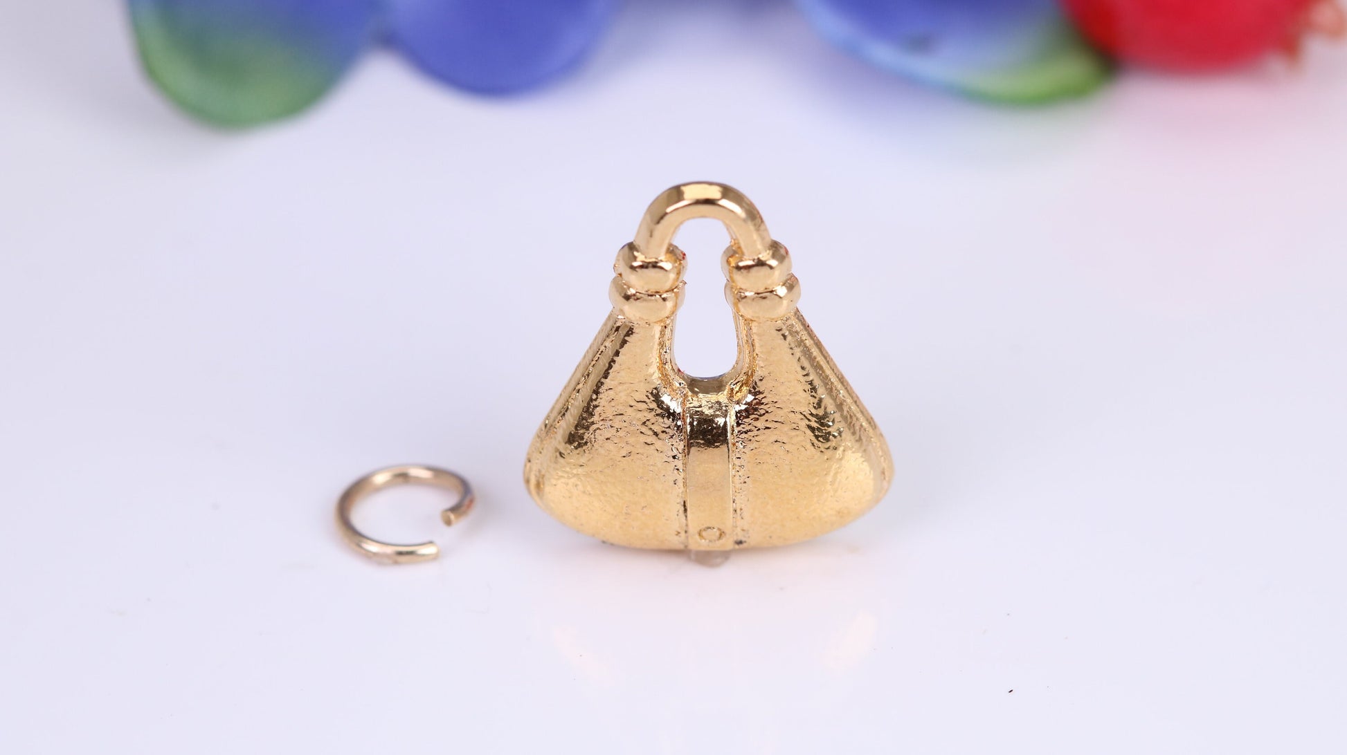 Handbag Charm, Traditional Charm, Made from Solid Cast Yellow Gold, British Hallmarked