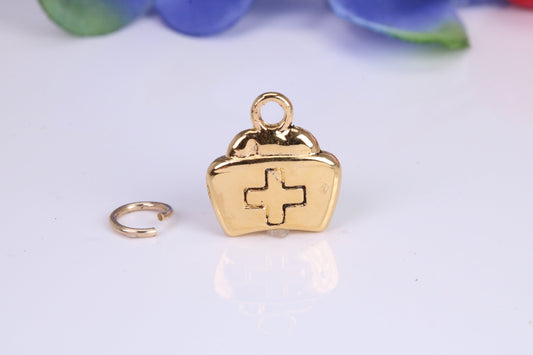 First Aid Case Charm, Traditional Charm, Made from Solid Cast Yellow Gold, British Hallmarked