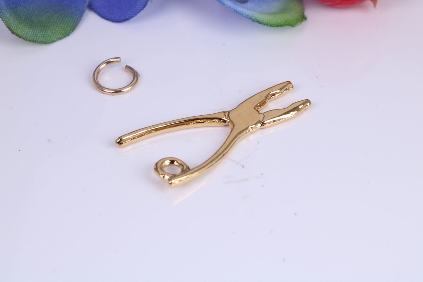 Pliers Charm, Traditional Charm, Made from Solid Cast Yellow Gold, British Hallmarked