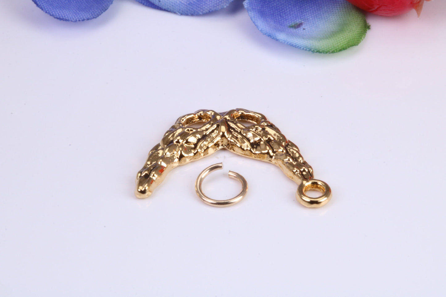 Pantomime Mask Charm, Traditional Charm, Made from Solid Cast Yellow Gold, British Hallmarked